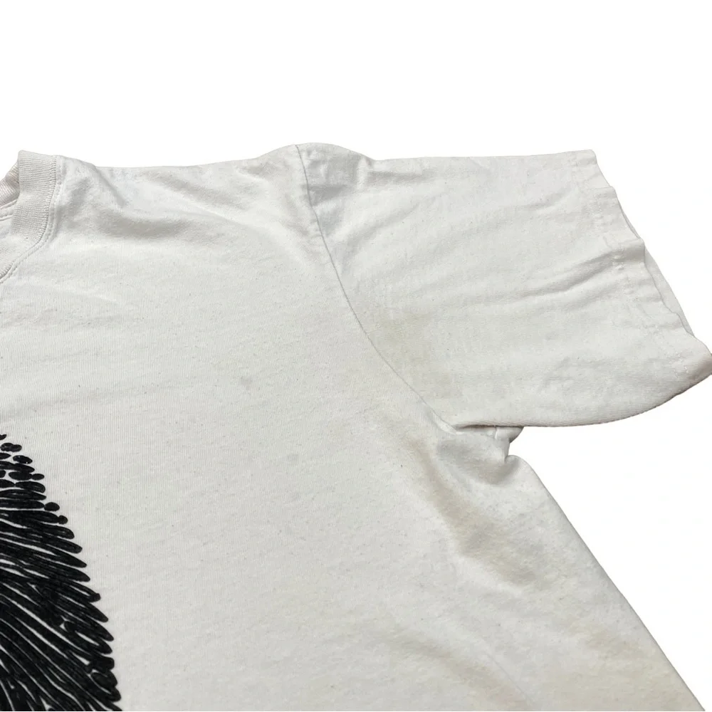 Vintage 00s Y2K Jordan T-Shirt Jumpman Logo Fingerprint Tee Men's Sz M‎